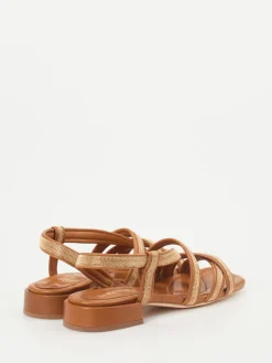 Damen Pas de Rouge – Riemchensandale aus Lammleder Kupfer