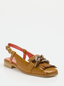 – Slingback-Loafer aus Lammleder cognac*Pas de Rouge Sale
