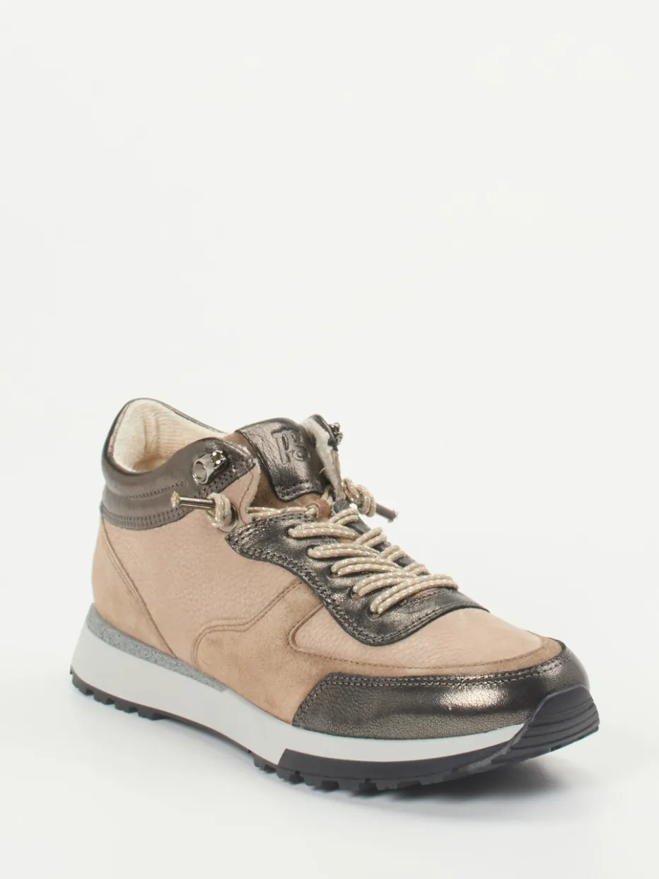 – High-Top Sneaker aus Veloursleder Sandbeige*Paul Green Best