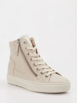 – High-Top Sneaker aus Leder cremeweiß*Paul Green Sale