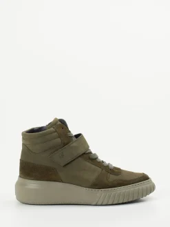 – High-Top-Sneaker aus Veloursleder oliv*Paul Green Hot