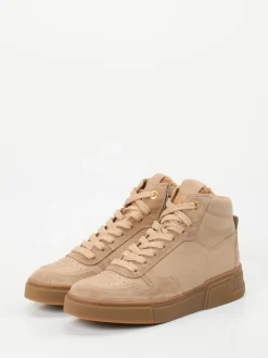– High-Top-Sneaker aus Veloursleder Beige*Paul Green Hot