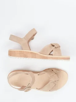 Damen Paul Green – Keilsandalette aus Veloursleder