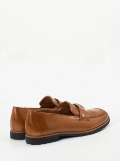 Damen Paul Green – Loafer aus Kalbleder cognacfarben