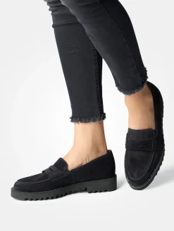 Damen Paul Green – Loafer aus Veloursleder