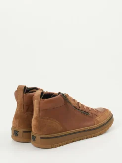 – Mid-Top Sneaker aus Kalbleder cognac*Paul Green Hot