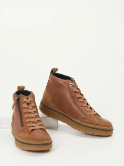 – Mid-Top Sneaker aus Kalbleder cognac*Paul Green Hot