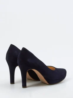 – Plateau-Pumps aus Veloursleder dunkel*Paul Green New