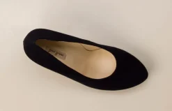 – Plateau-Pumps aus Veloursleder dunkel*Paul Green New