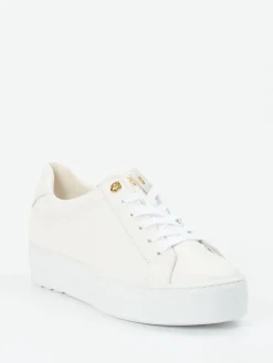 Damen Paul Green – Plateau-Sneaker aus Kalbleder Off-White
