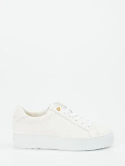 Damen Paul Green – Plateau-Sneaker aus Kalbleder Off-White