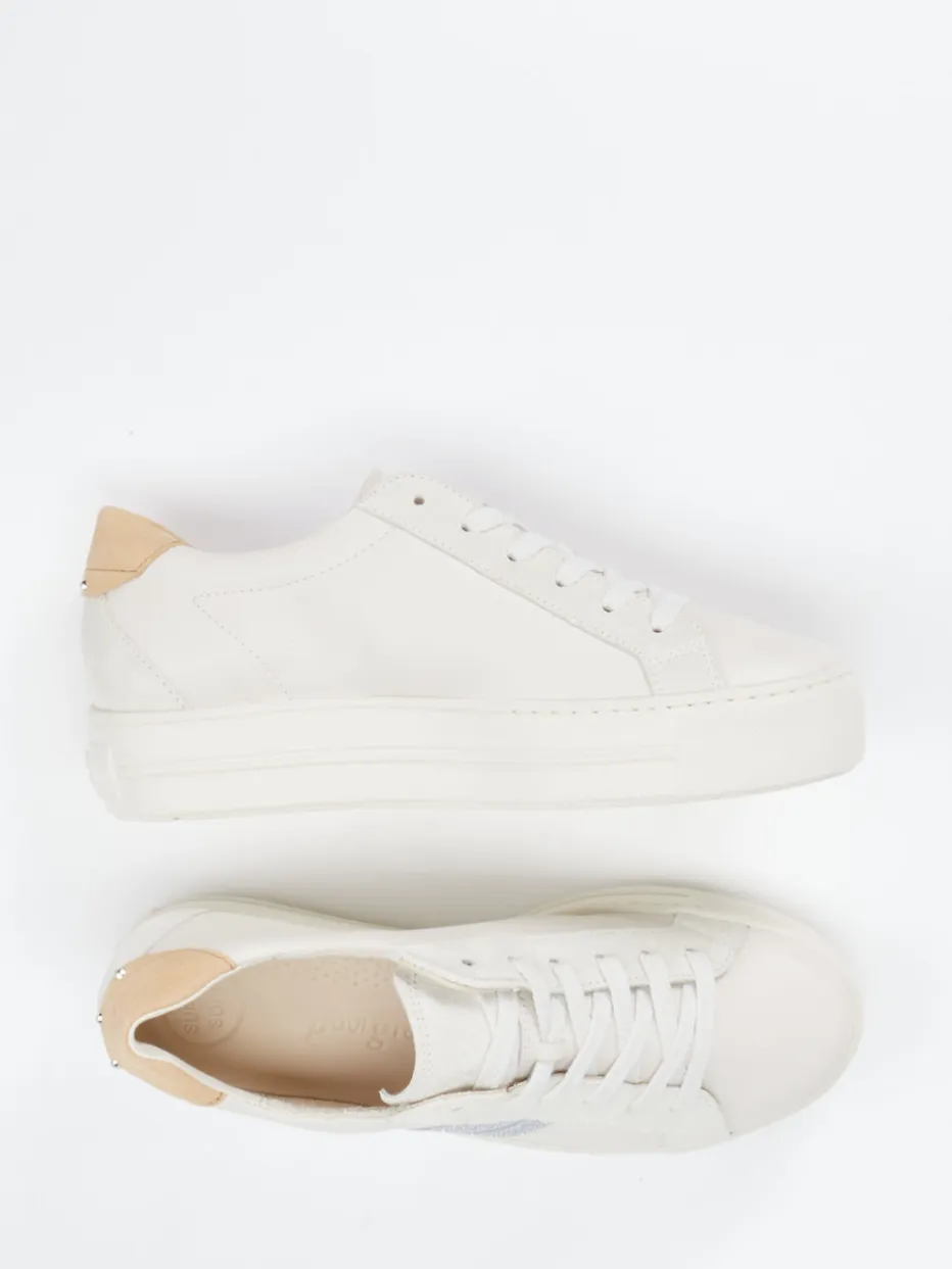 – Plateau-Sneaker aus Kalbleder in Offwhite*Paul Green