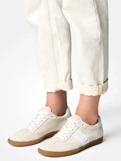 – Retro-Sneaker aus Veloursleder cremeweiß*Paul Green Best