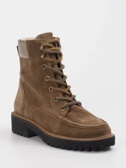 Damen Paul Green – Schnürboots aus Veloursleder