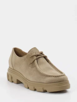 – Schnürschuhe aus Veloursleder sandbeige*Paul Green Clearance