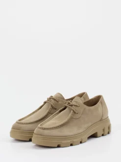 – Schnürschuhe aus Veloursleder sandbeige*Paul Green Clearance