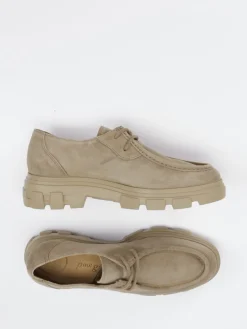 – Schnürschuhe aus Veloursleder sandbeige*Paul Green Clearance