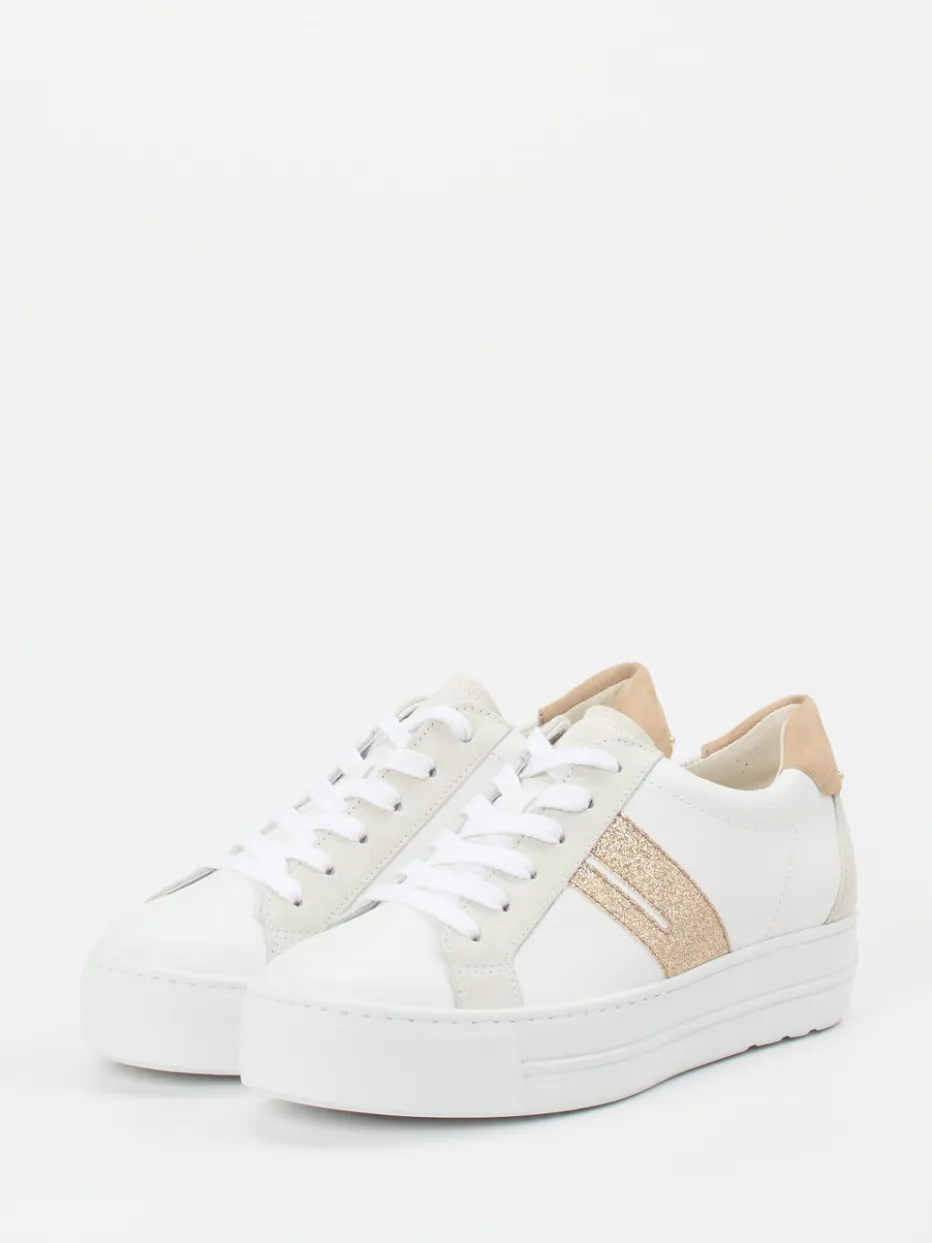 Damen Paul Green – Sneaker aus Kalbleder mit Glitzereffekt