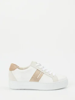 Damen Paul Green – Sneaker aus Kalbleder mit Glitzereffekt