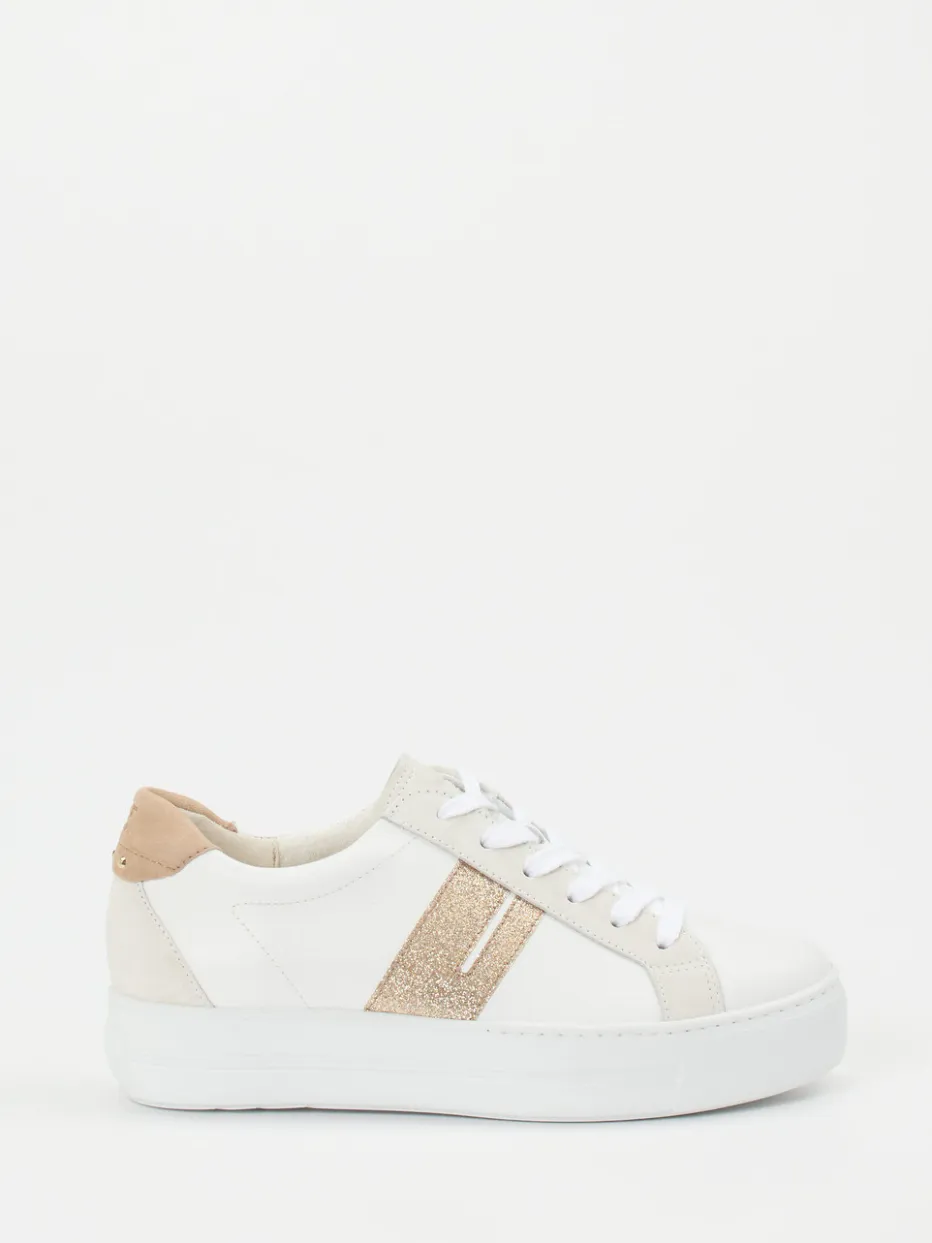 Damen Paul Green – Sneaker aus Kalbleder mit Glitzereffekt