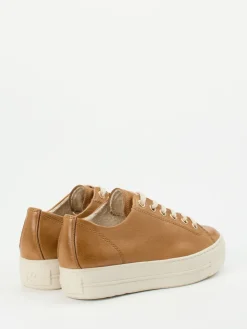 Damen Paul Green – Sneaker aus Kalbleder Cognac