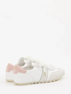 Damen Paul Green – Sneaker aus Leder-Mix in Offwhite