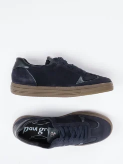 Damen Paul Green – Sneaker aus Veloursleder Dunkel