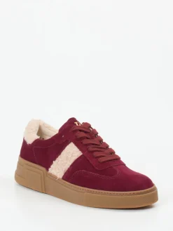 – Sneaker aus Veloursleder in Bordeaux*Paul Green Sale