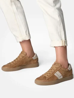 – Sneaker aus Veloursleder Cognac*Paul Green Clearance