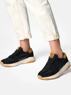 Damen Paul Green – Sneaker aus Velour- und Glattleder