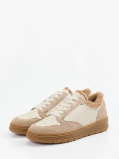 – Sneaker aus Velourleder in Creme-Beige*Paul Green Sale