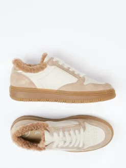 – Sneaker aus Velourleder in Creme-Beige*Paul Green Sale