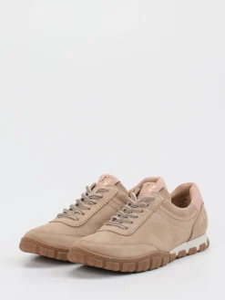 Damen Paul Green – Sneaker aus Veloursleder in Beige