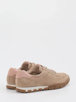 Damen Paul Green – Sneaker aus Veloursleder in Beige