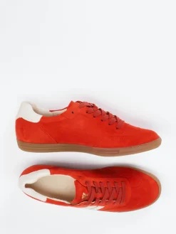 – Sneaker aus Veloursleder Tomaten*Paul Green Hot