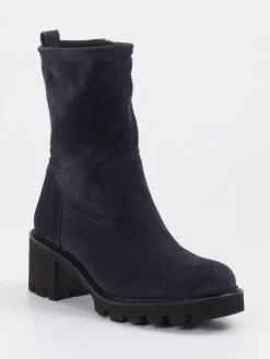 Damen Paul Green – Stiefelette aus Veloursleder Dunkel