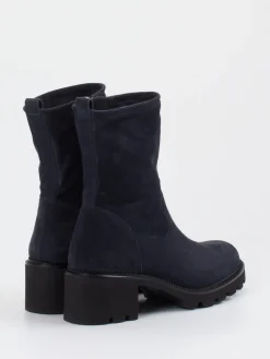 Damen Paul Green – Stiefelette aus Veloursleder Dunkel