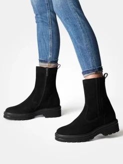 Damen Paul Green – Stiefeletten aus Veloursleder