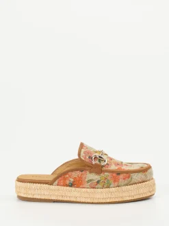 – Plateau-Mules aus Textil mit Jute-Detail*Pedro Miralles Sale