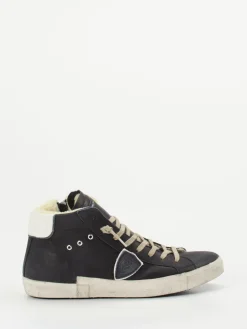 – High-Top-Sneaker aus Veloursleder*Philippe Model Hot