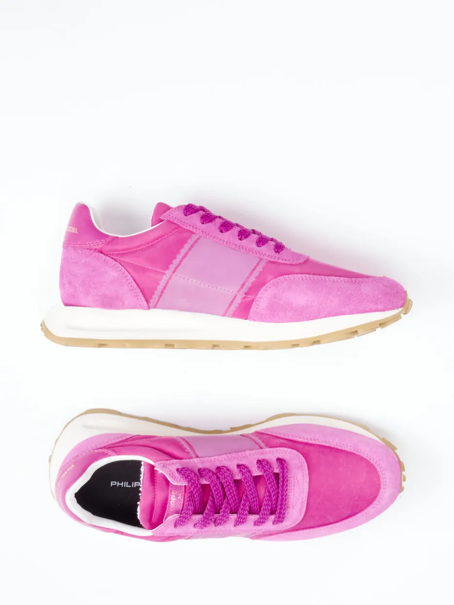 Damen Philippe Model – Retro-Sneaker aus Veloursleder