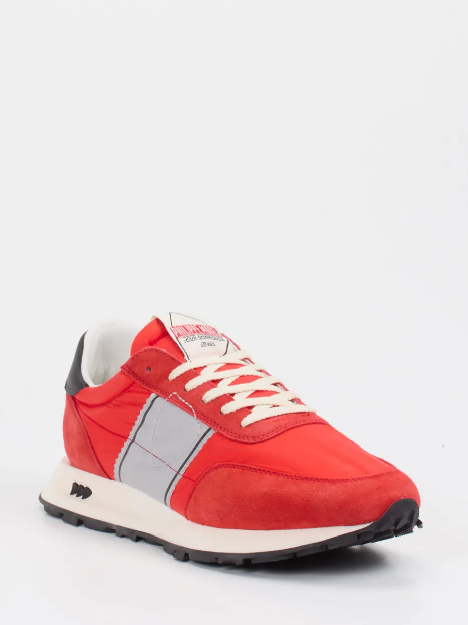 – Retro-Sneaker aus Nylon und Veloursleder*Philippe Model Outlet