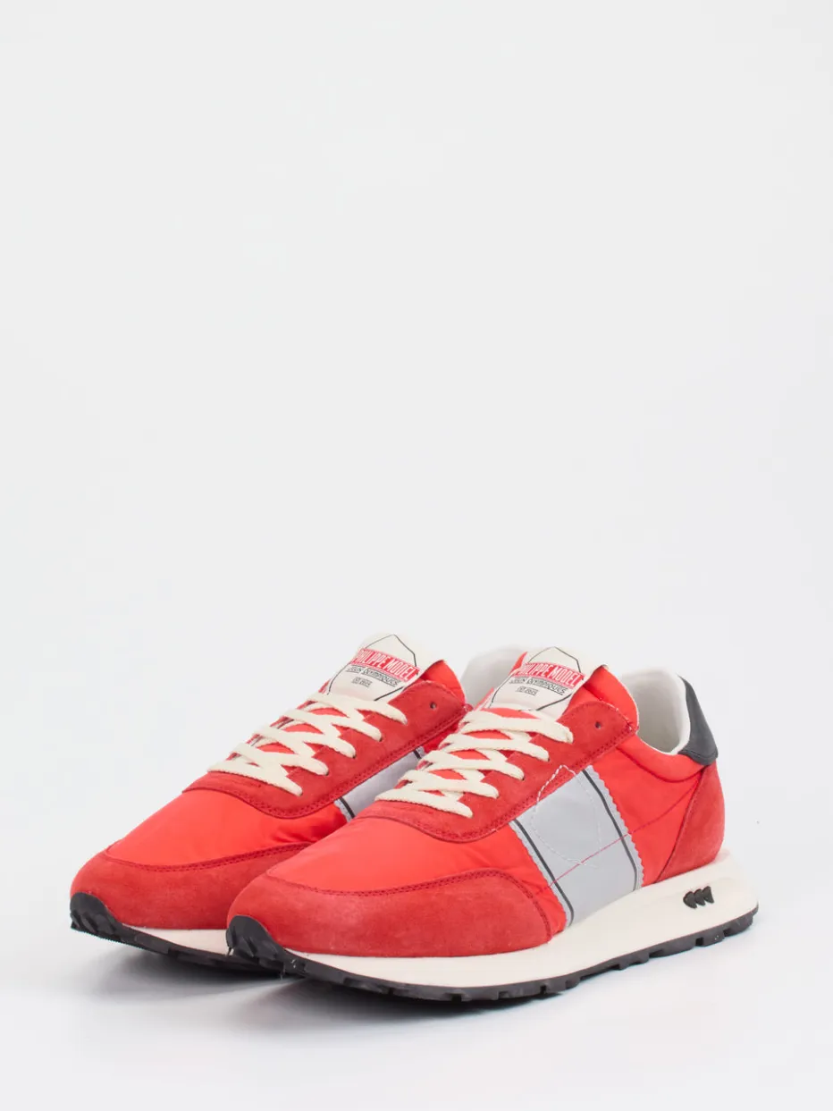 – Retro-Sneaker aus Nylon und Veloursleder*Philippe Model Outlet