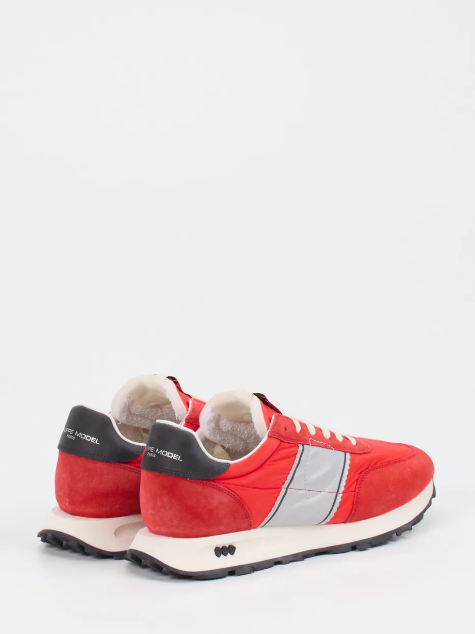 – Retro-Sneaker aus Nylon und Veloursleder*Philippe Model Outlet