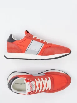 – Retro-Sneaker aus Nylon und Veloursleder*Philippe Model Outlet