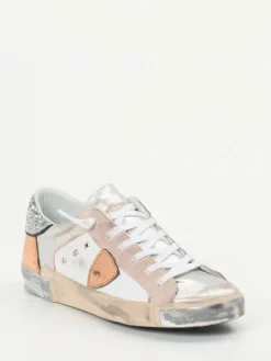 – Sneaker aus Metallicleder in Rosé-Silber*Philippe Model Sale