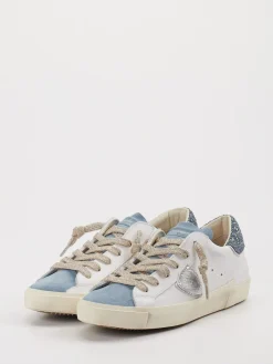 Damen Philippe Model – Sneaker aus Metallicleder in