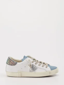 Damen Philippe Model – Sneaker aus Metallicleder in
