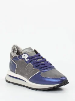 – Sneaker aus Veloursleder Metallic*Philippe Model Online