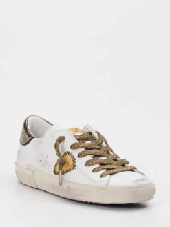 – Sneaker aus Glattleder in Gold*Philippe Model Sale